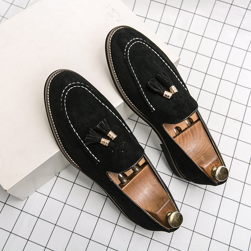 Suede Tassel Loafers