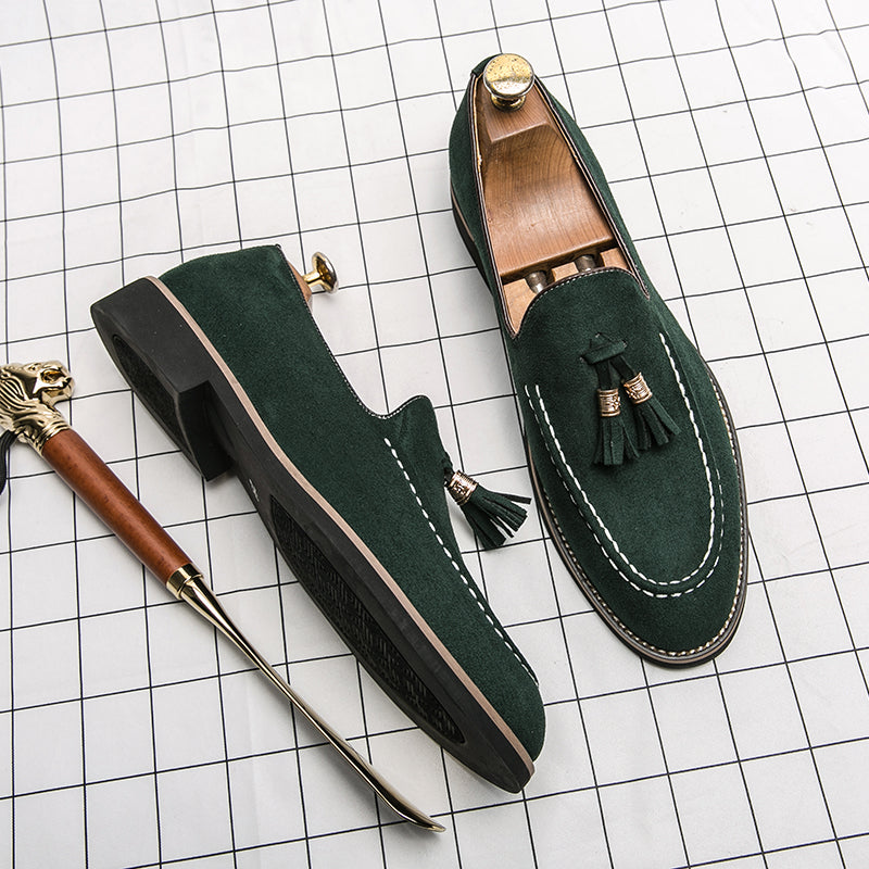 Suede Tassel Loafers