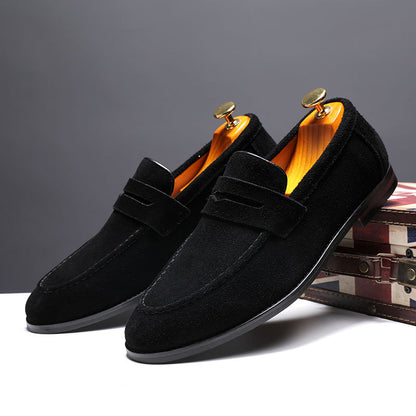 Suede Slip-On Loafers