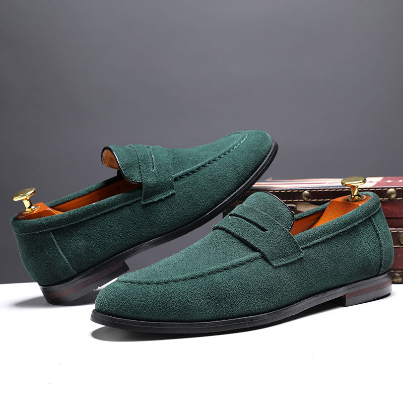 Suede Slip-On Loafers