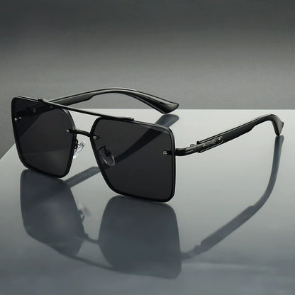 Kane Noir Square Frame Sunglasses