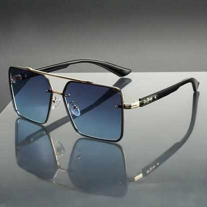 Kane Noir Square Frame Sunglasses